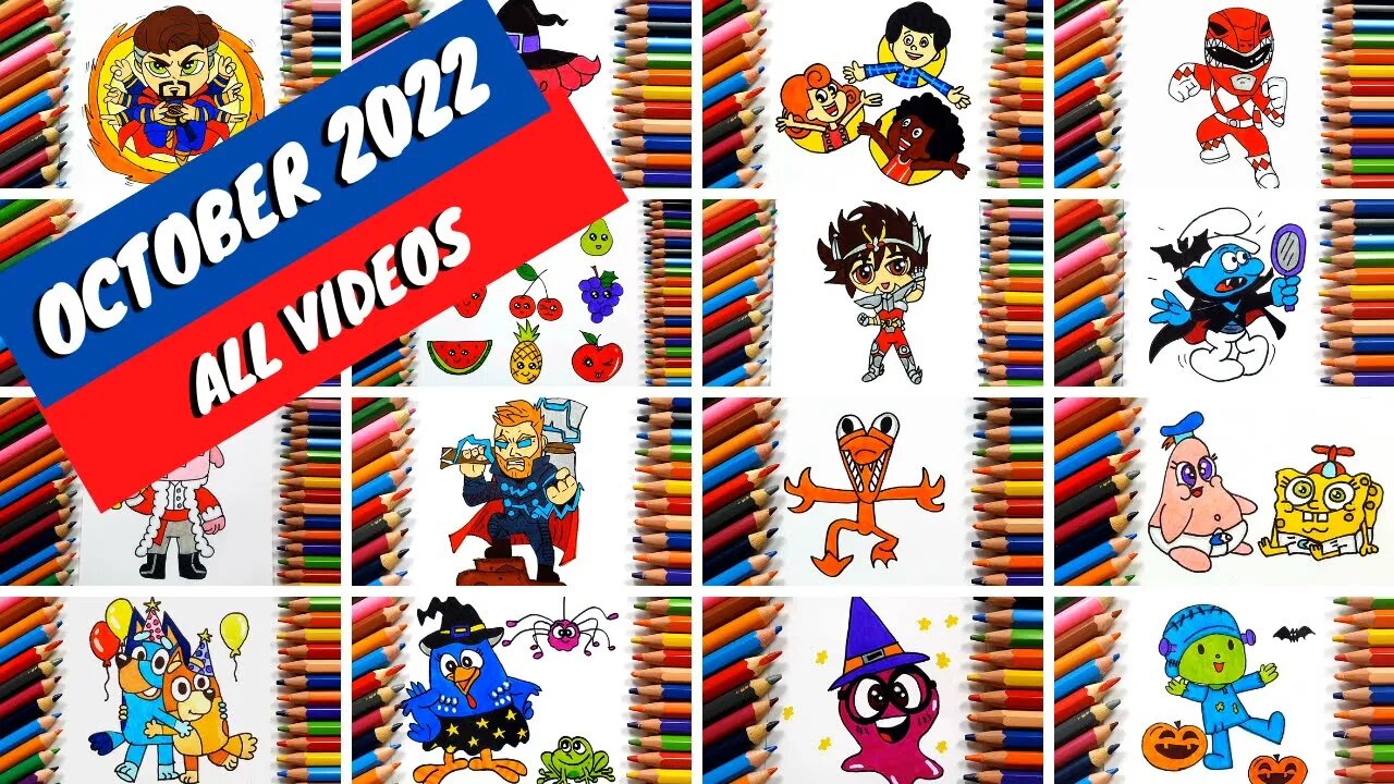 How to draw and paint - Compilation October 2022 - All Videos - Shorts and TikTok