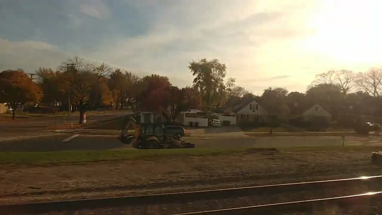 Amtrak California Zephyr in the Chicago suburbs