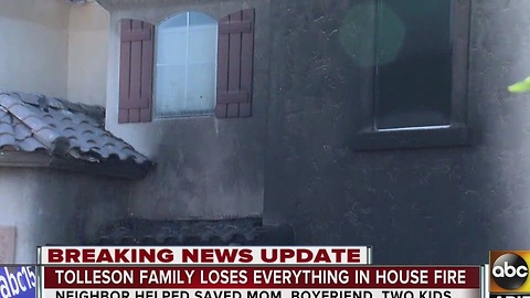 Valley family loses everything in fire