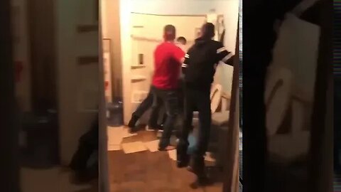 Royal rumble fight destroys every room in the house