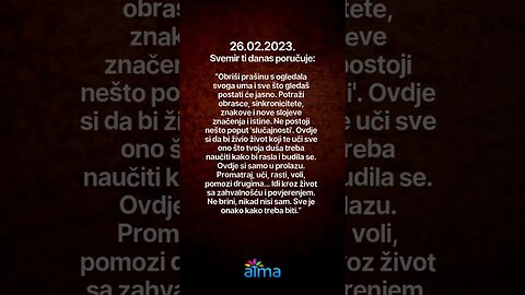 Poruka Svemira 26.02.2023. 💙