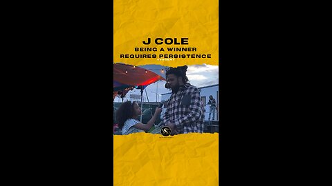 @realcoleworld Being a winner requires persistence. #jcole 🎥 @jazzysworldtv