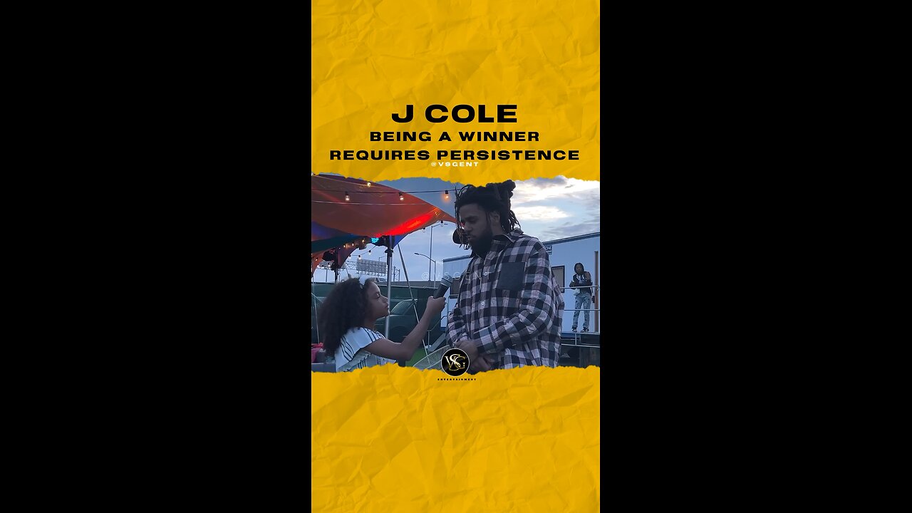 @realcoleworld Being a winner requires persistence. #jcole 🎥 @jazzysworldtv