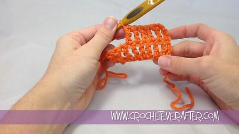 Treble Crochet Tutorial #3: TR into the Middle of the Row