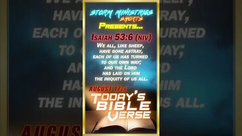 8.17.2022 | STORM MINISTRIES | Daily Bible Verse | Isaiah 53:6 (NIV) | #shorts