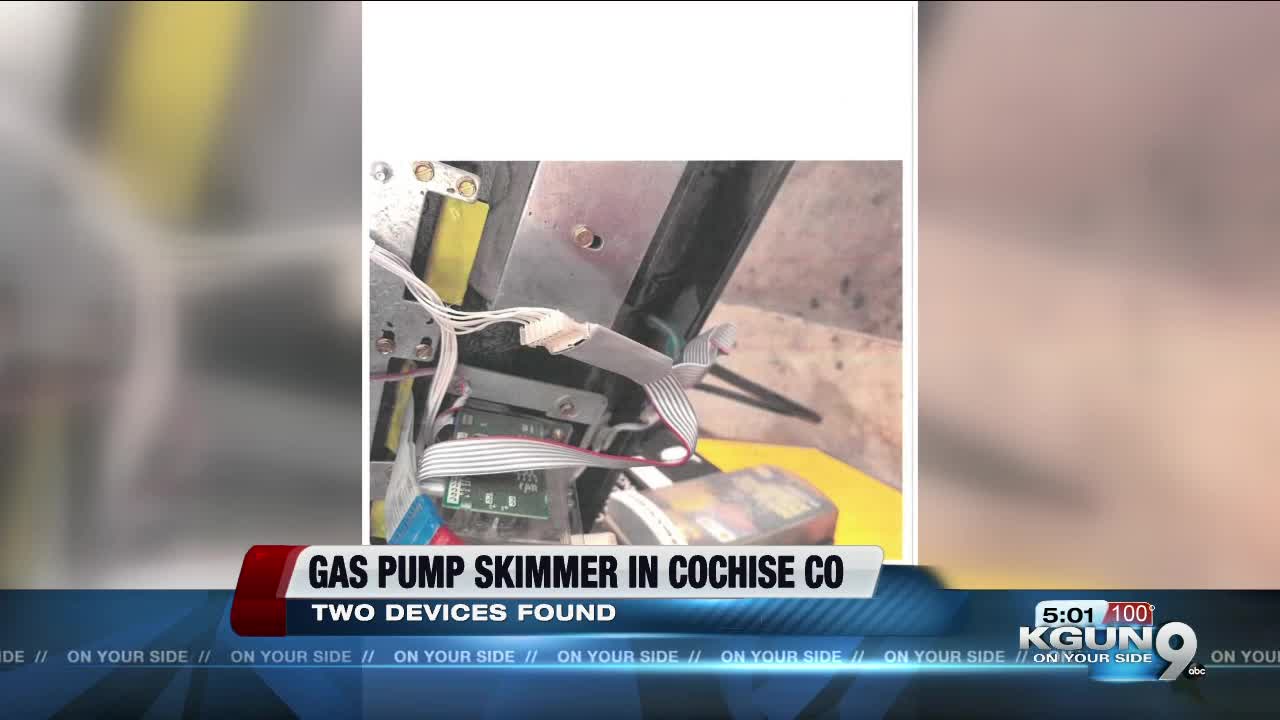 Pair of skimmer found at Cochise County gas station along I-10