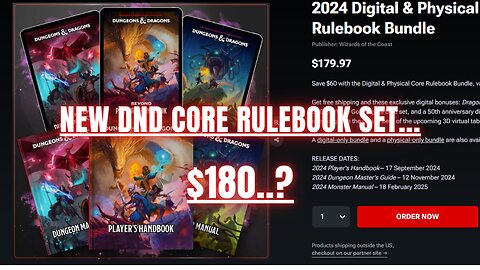 The New D&D Core Rulebook Set Available for Pre-Order. A Warning for New Players.