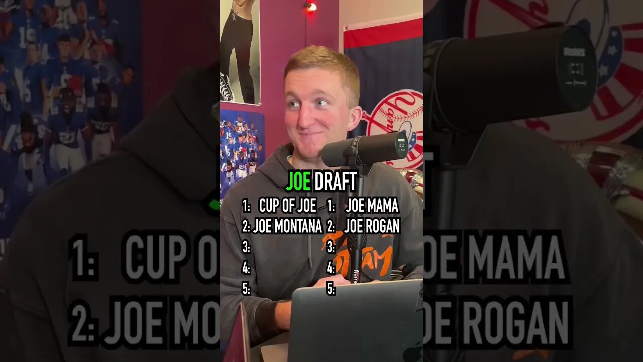 THE JOE DRAFT!! Comment Who Won! #shorts