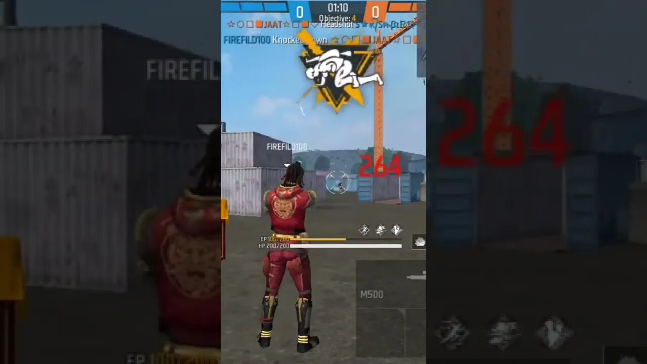 দারুন হেডশট মারলাম বন্ধু।#shorts #firefild100