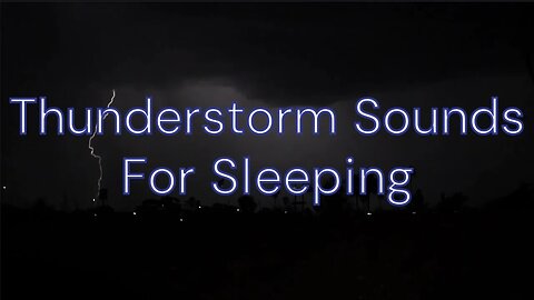 Thunderstorm Rain Sounds for Sleeping Studying and Meditation