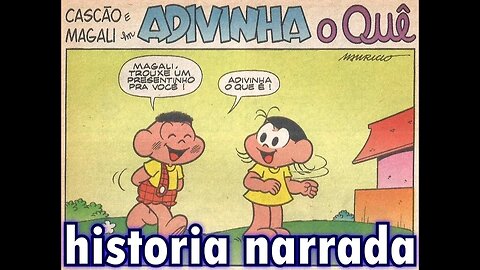 Cascão&Magali em-Adivinha o quê | Gibis do Rapha