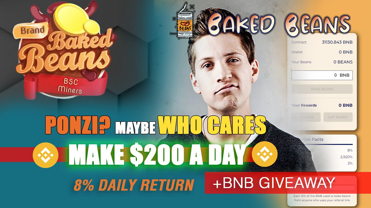 BAKED BEANS Crypto | Make $200 A DAY | + FREE BNB