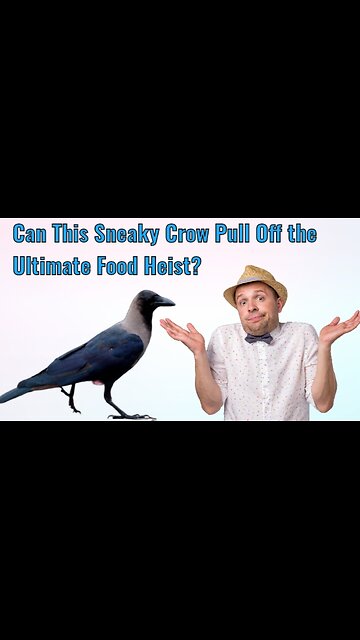 Crafty Crow's Daring Attempt to Steal Food!