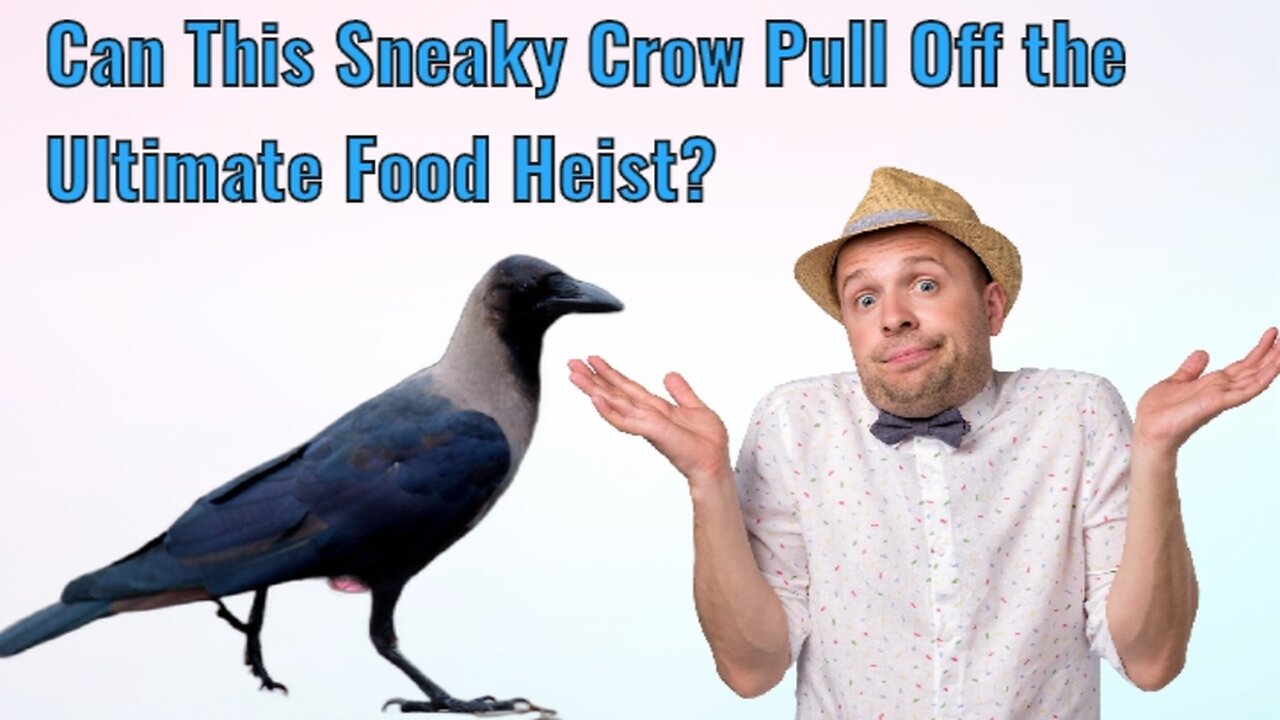 Crafty Crow's Daring Attempt to Steal Food!