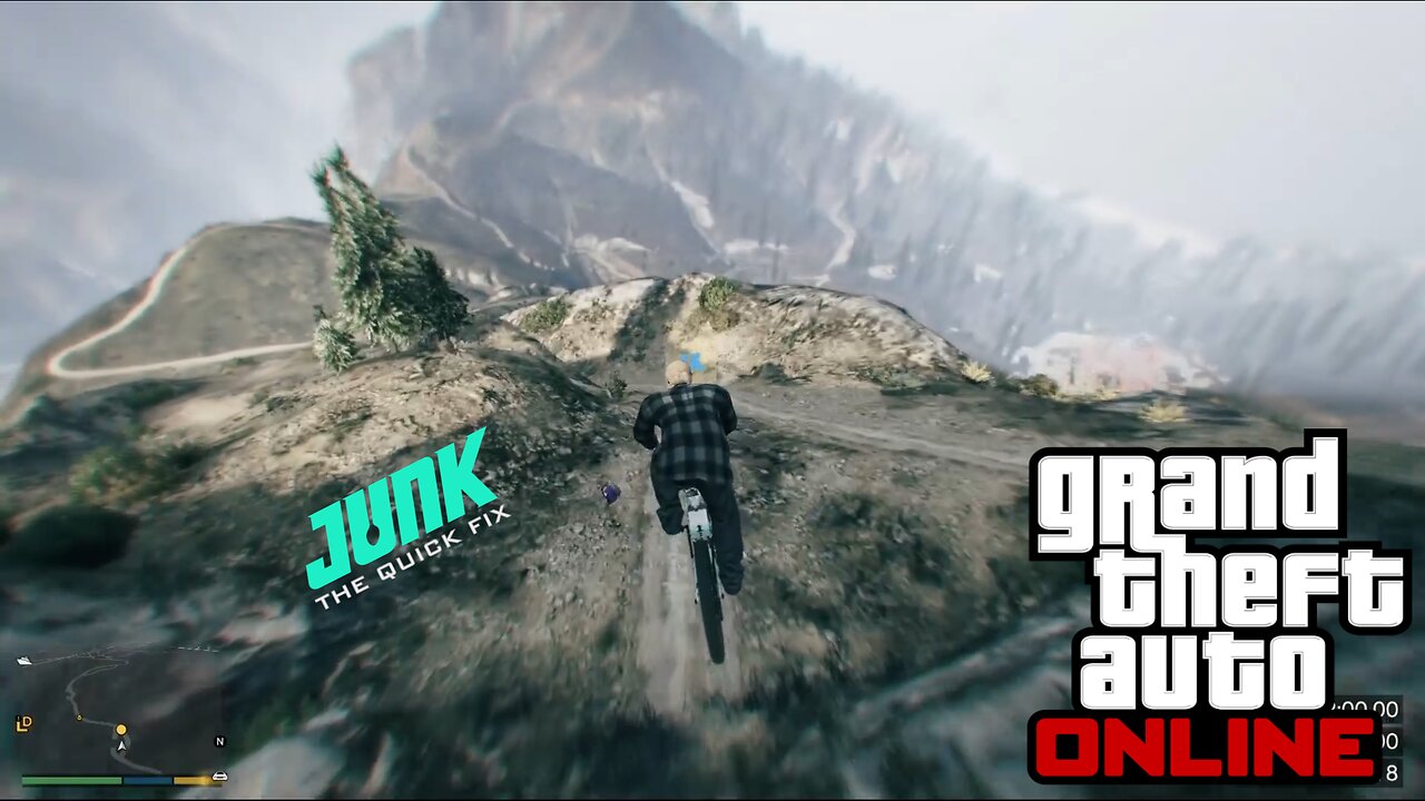 GTA Online Junk Energy Time Trials Mount Chiliad West Attempt 2