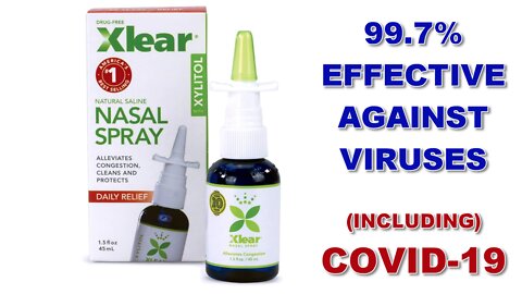 XLEAR NASAL SPRAY - 99.7% EFFECTIVE AT KILLING CORONA VIRUS