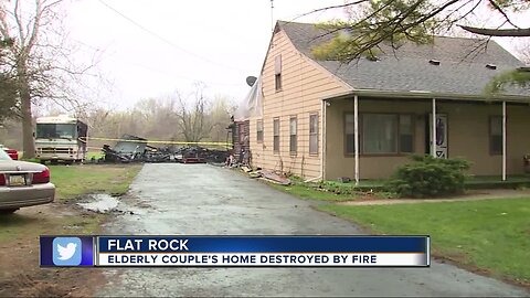 Flat Rock couple trying to rebuild after losing home of 70+ years to fire