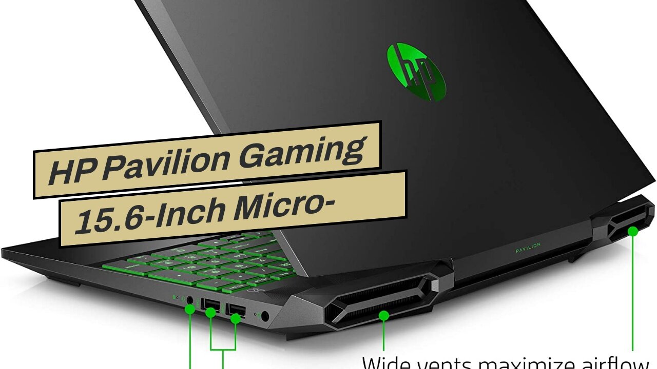 HP Pavilion Gaming 15.6-Inch Micro-EDGE Laptop, Intel Core i5-9300H Processor, NVIDIA GeForce G...