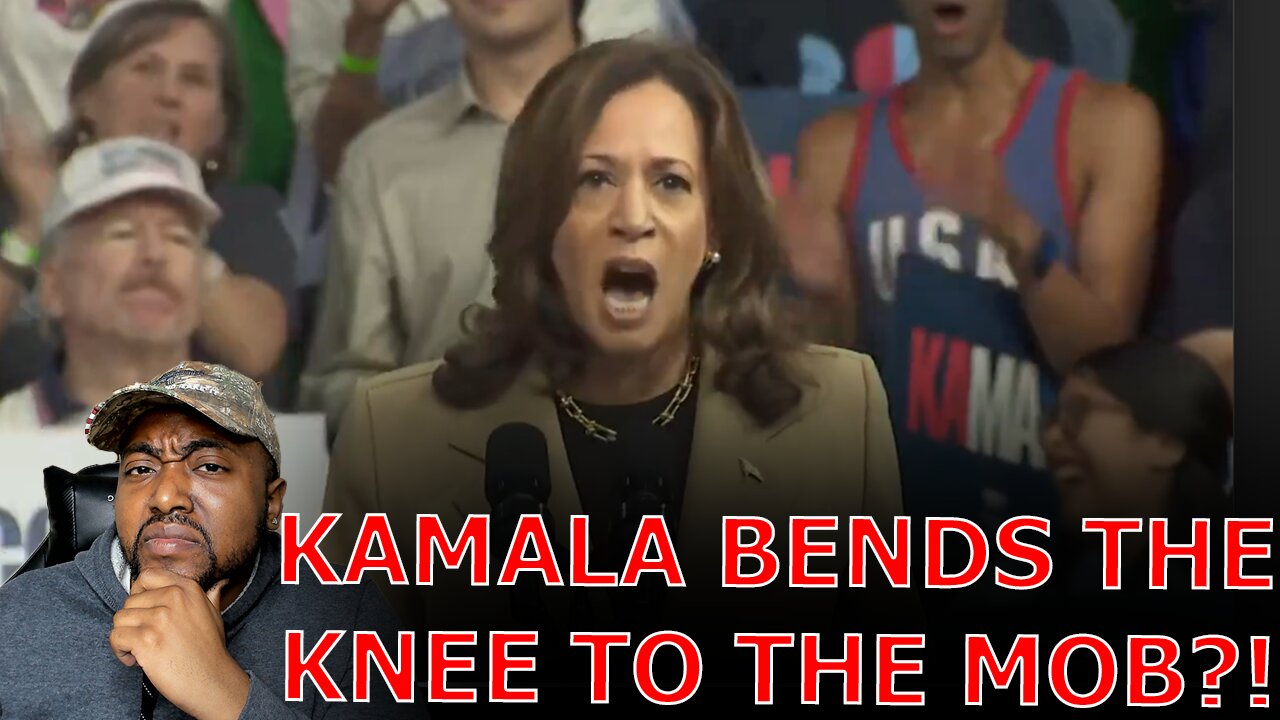 Kamala Harris BENDS THE KNEE To Protestors As Trump ROAST HER With HILARIOUS Supercut At Rally!