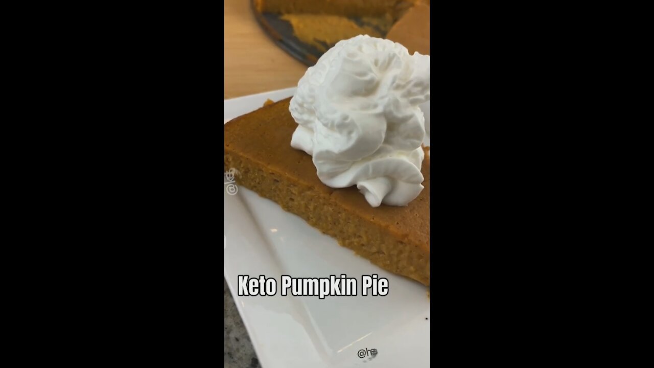 Delicious Keto Pumpkin pie from 🎃😋