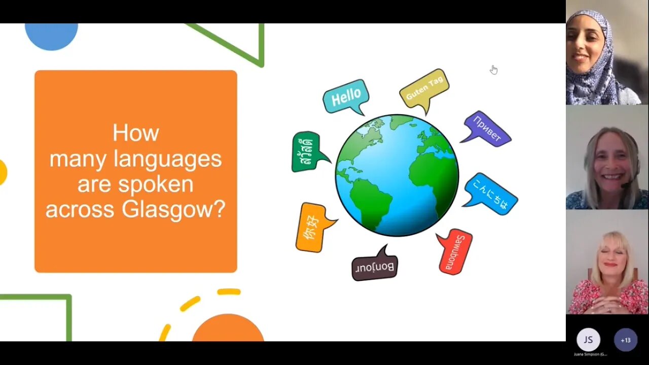 How many languages are spoken across Glasgow?