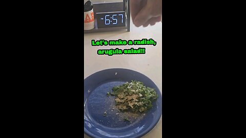 Let's make radish arugula salad!