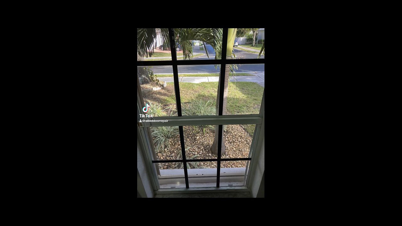 Window balance rod replacement in Coconut Creek, Florida.