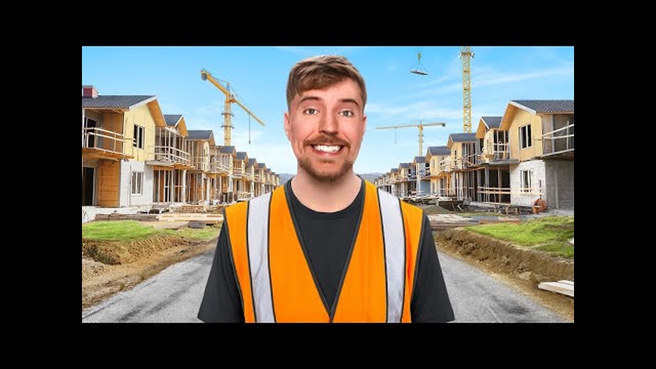 We Built A Town | Mr Beast