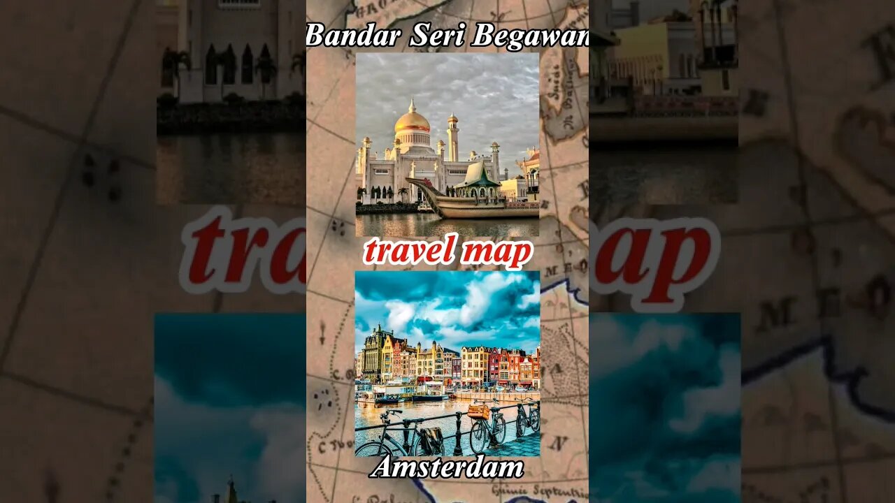 Perjalanan Dari Bandar Seri Begawan 🇧🇳 Ke Amsterdam 🇳🇱 #shorts #belanda #brunei #netherlands