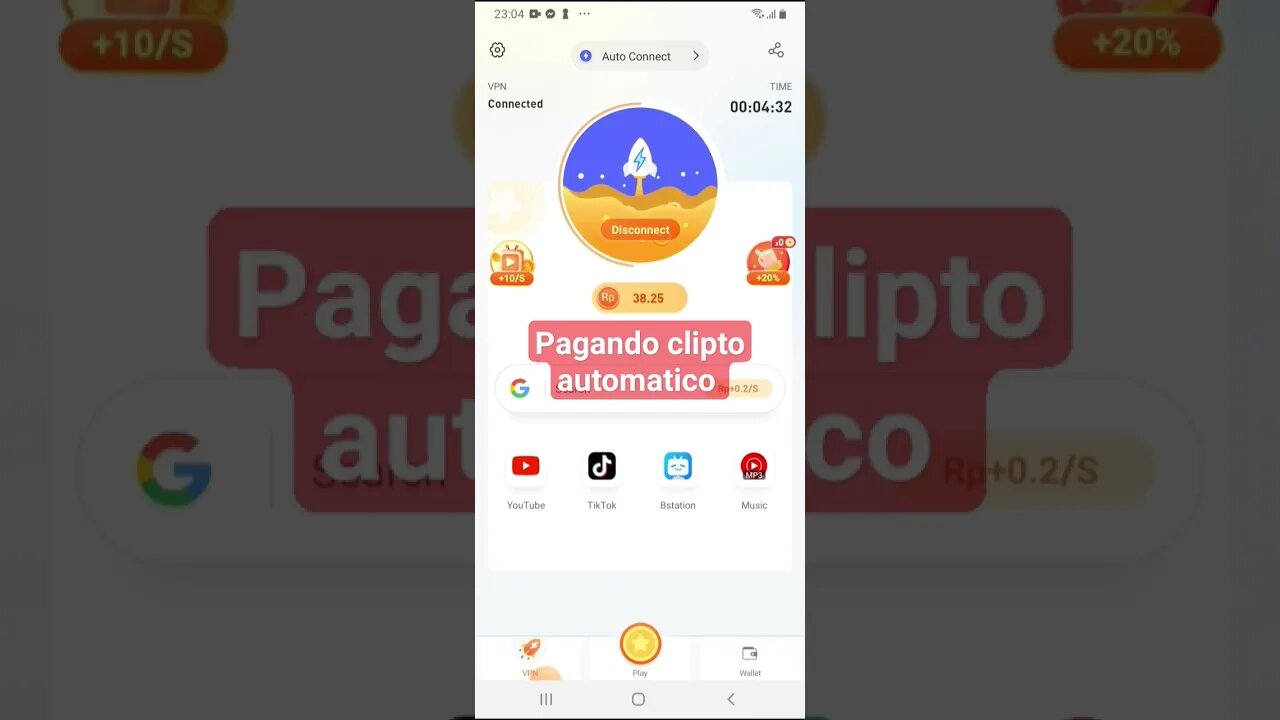 NOVO APLICATIVO PAGANDO CLIPTOS #pagandonocadastro