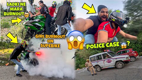 Finally First Time Ladki Burnout She Did Burnout Preparation of Ladakh Ride