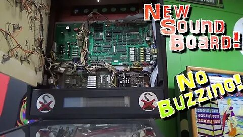 Installing A New PinSound PLUS Sound Board In Data East's HOOK Pinball Machine - NO MORE HUM & Buzz!