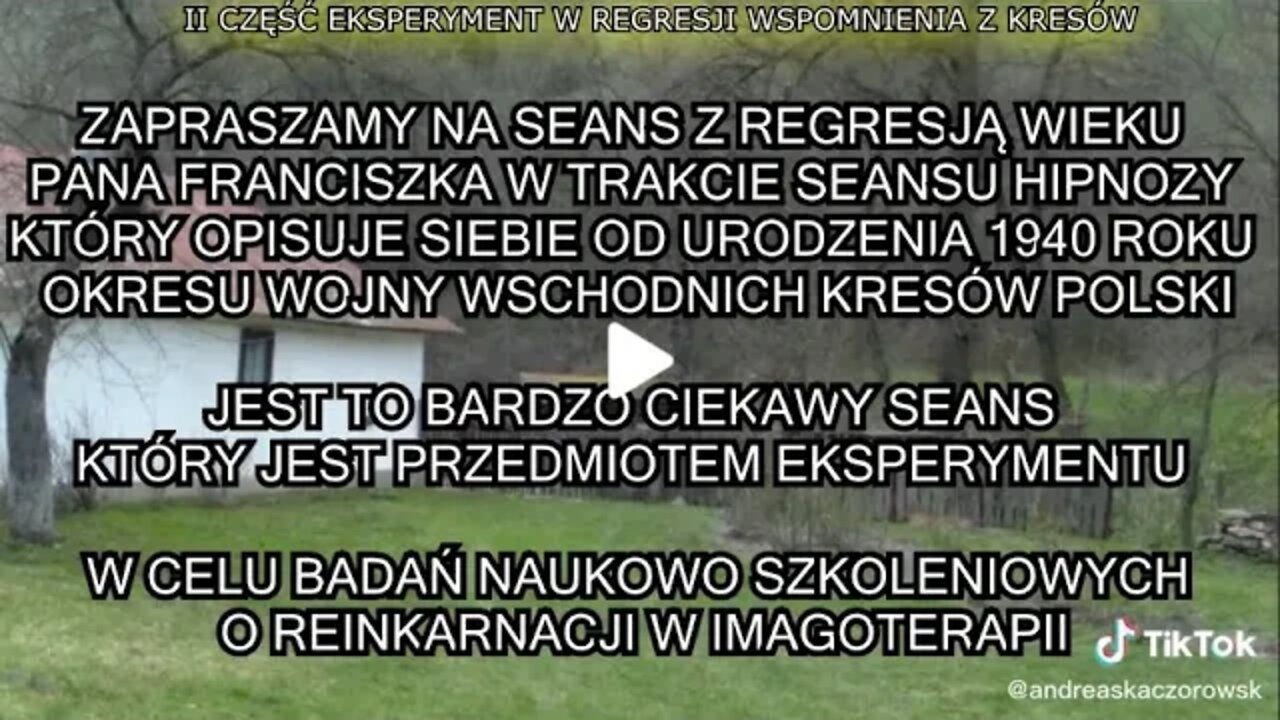 HIPNOZA MEDIALNA TRANSOWA, REGRESJA WIEKU POWRÓT DO DZIECIŃSTWA, ZALESZCZYKI TV INFO 2022/CZĘŚC II/