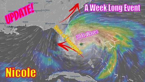 Hurricane Nicole Expected! A Week Of Tropical Weather! - The WeatherMan Plus