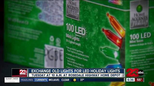 Trade indoor holiday lights for free LED lights