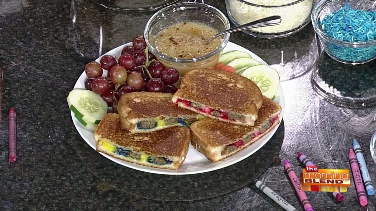 Show your School Spirit with Colorful Grilled Cheese