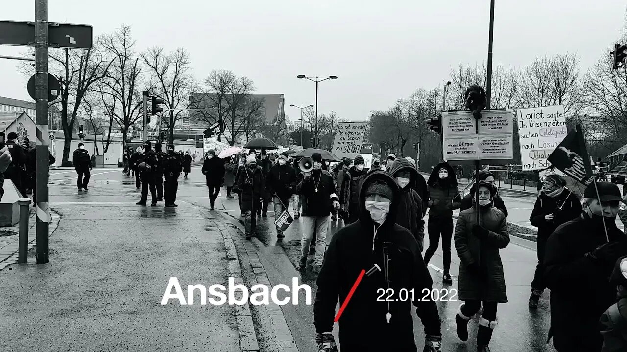 Samstagsdemo Ansbach 22.01.2022
