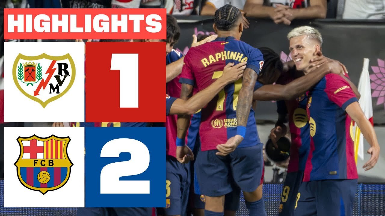 RAYO VALLECANO 1 - 2 FC BARCELONA | HIGHLIGHTS LALIGA EA SPORTS