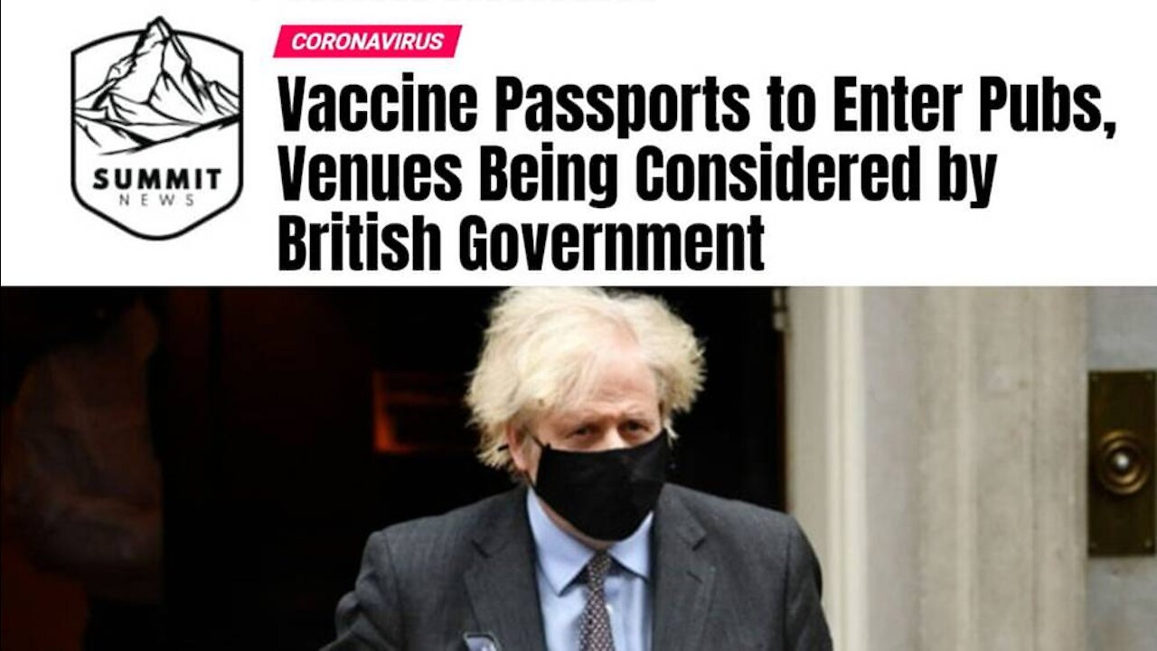 British Government Considering Vaccine Passports to Enter Pubs!