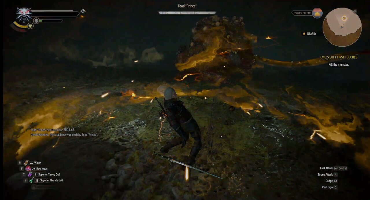 The Witcher 3 evil soft first touches p3 toad price fight