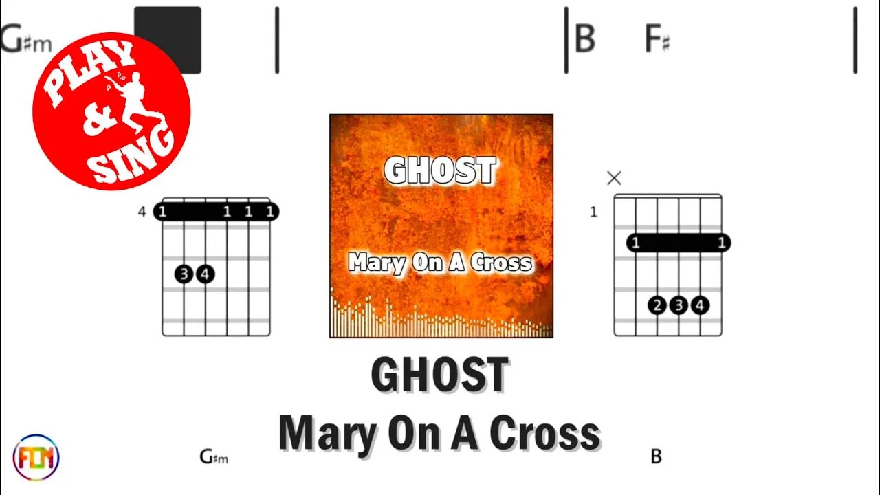 GHOST Mary On A Cross FCN GUITAR CHORDS & LYRICS