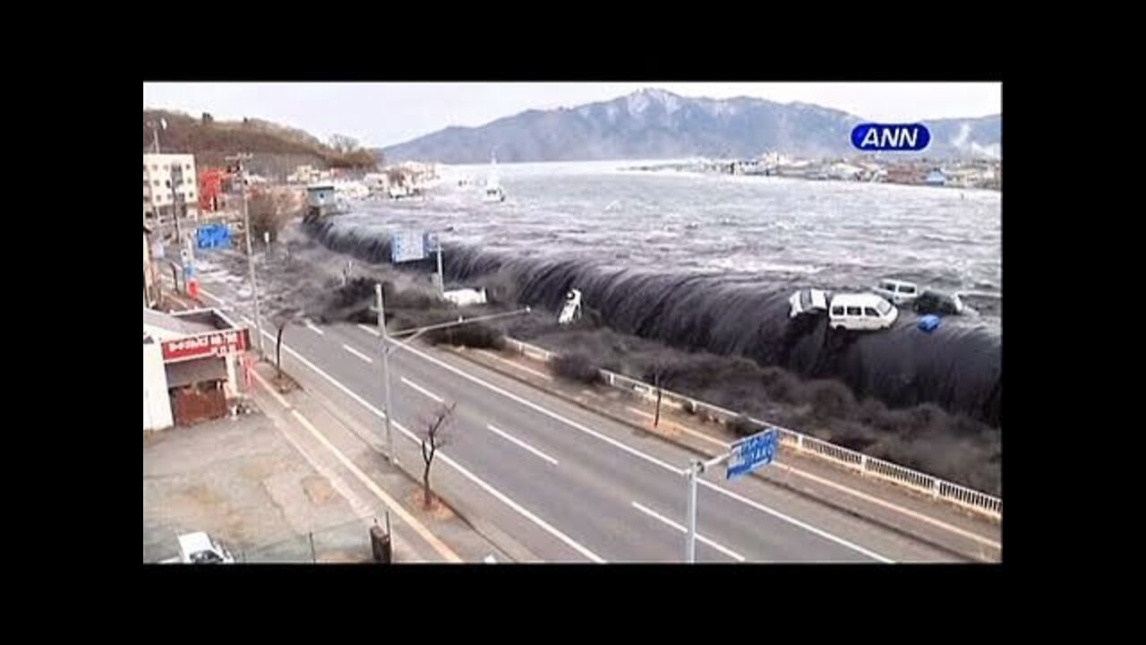 Footage of the tsunami that hit Japan