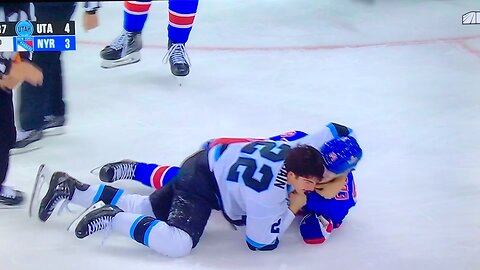 Rangers & Utah HC double fight