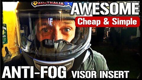 Anti-Fog Motorcycle Visor Insert