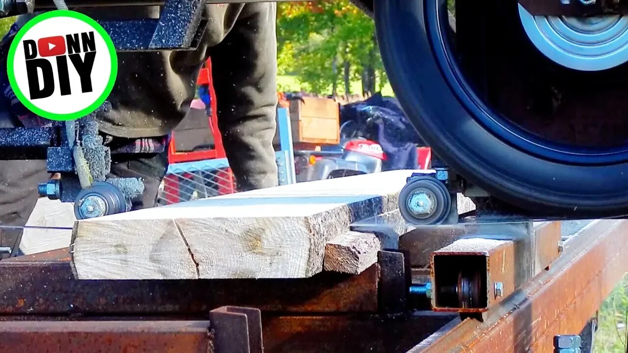 Felling & Milling Aspen - Band Sawmill Build #24