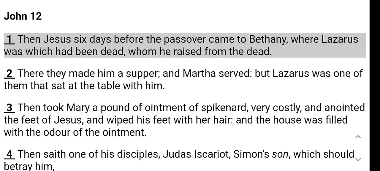 The Gospel of John ch 12