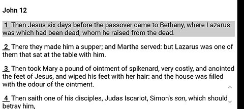 The Gospel of John ch 12