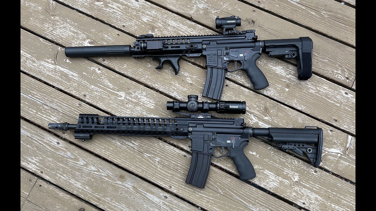 AR15 10.5 5.56 NATO Suppressed VS 16.5 Unsuppressed!!!