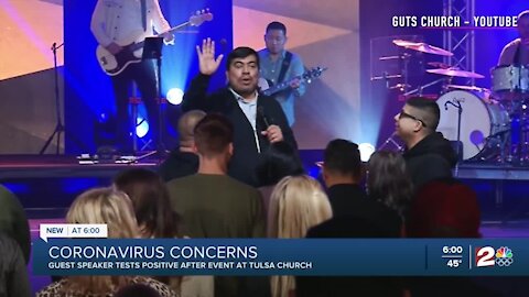 Guest speaker at Guts Church tests positive for COVID