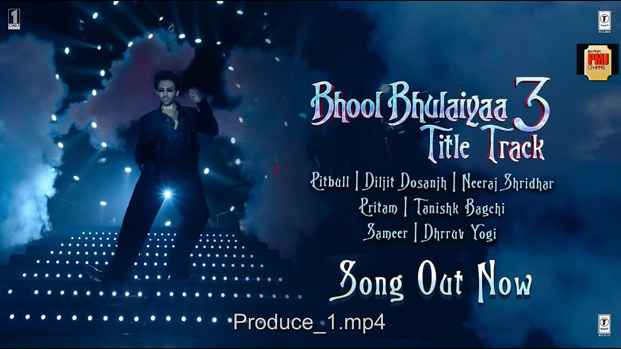 Bhool Bhulaiyaa 3 - Title Track | Kartik A | Pitbull, Diljit, Neeraj S, Tanishk, Pritam | Bhushan